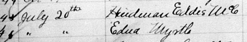 West Virginia Birth Record 1871 - Hancock Co.